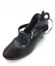 Pillows for Pointes Black Mini T-Strap Character Shoe Keyring/Zipper Pull MTE