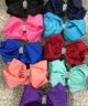 Beautiful Rhinestone Hair Bow with Large Alligator Clip 7.5