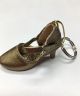 Pillows for Pointes Gold Ballroom Shoe Zipper Pull/Keyring MBR