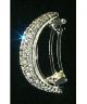 3 Row Rhinestone Pony Tail Barette 7833