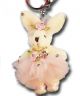 Bling Ballerina Bunny Key Ring 4.5