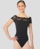 Gaynor Minden Women's Open Neck Lace Leotard AL-103