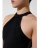 Orna Mock Neck Halter Open Back Leotard with Lace Trim by Nikolay DA2095MPN