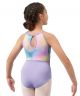 Mirella Girls Watercolor Halter Leotard M1083C