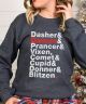 Reindeer Names Sweatshirt by Covet RN